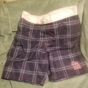 ST Louis Cardinals Men`s Swim Trunks Size Large
